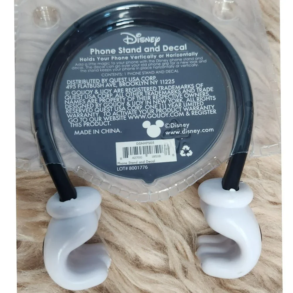NWT DISNEY MICKEY MOUSE PHONE STAND & DECAL COMBO